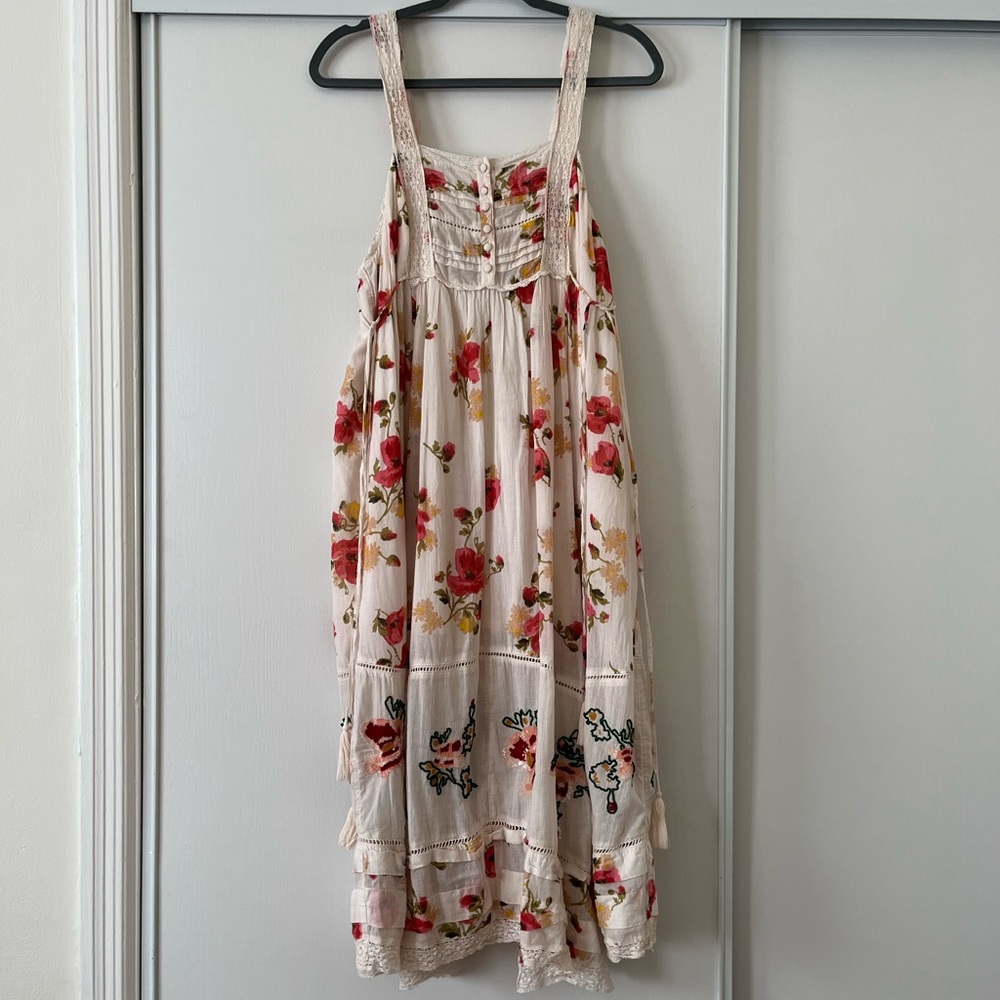 Free People Floral Sequin Garden Maxi Dress